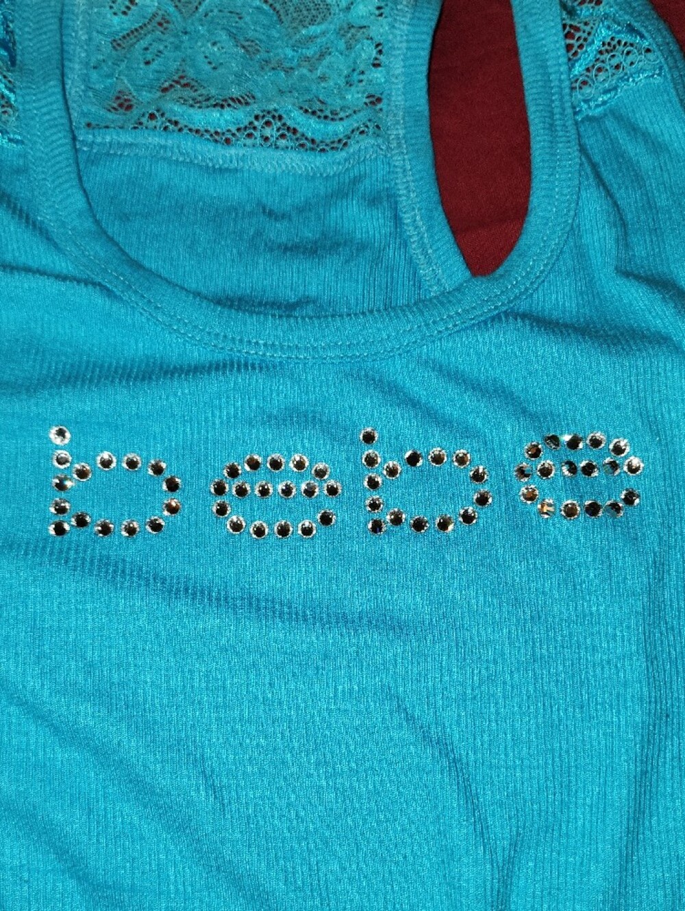 bebe Rhinestone Tank - Picture 2 of 4
